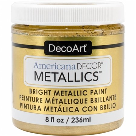 DECO ART 8 oz Americana Decor Metallic Paint, Soft Gold DE379423
